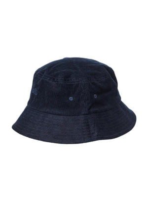 corduroy bucket hat JACRIVERSIDE donkerblauw