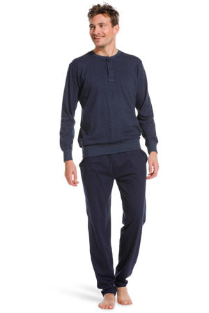 pyjama met strepen donkerblauw