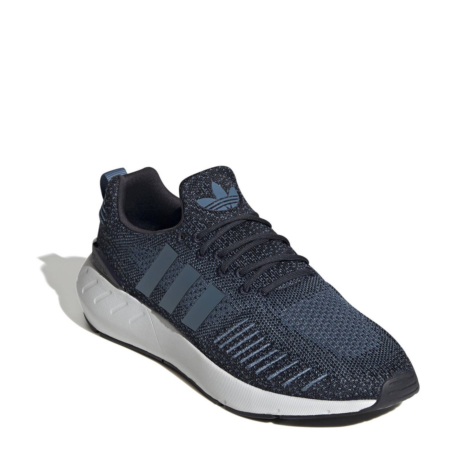 Adidas blauw online wit