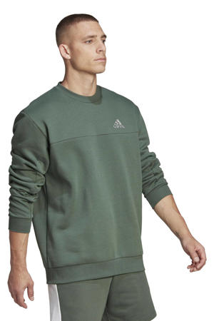   fleece sportsweater groen