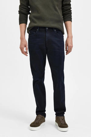 straight fit jeans SLHSCOTT blue black denim