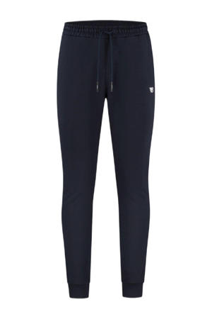 slim fit joggingbroek van biologisch katoen navy