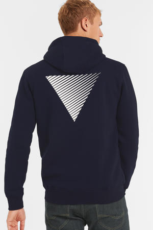 hoodie met backprint navy