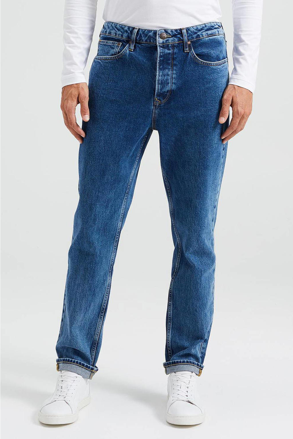 WE Fashion tapered fit jeans stone denim