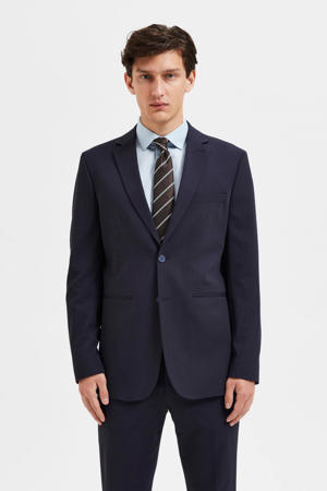 slim fit colbert donkerblauw