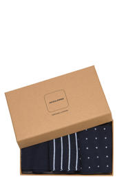thumbnail: JACK & JONES giftbox sokken JACARBO - set van 3 donkerblauw