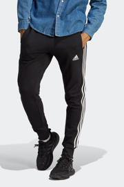 thumbnail: Zwart en witte heren adidas Sportswear joggingbroek van katoen 