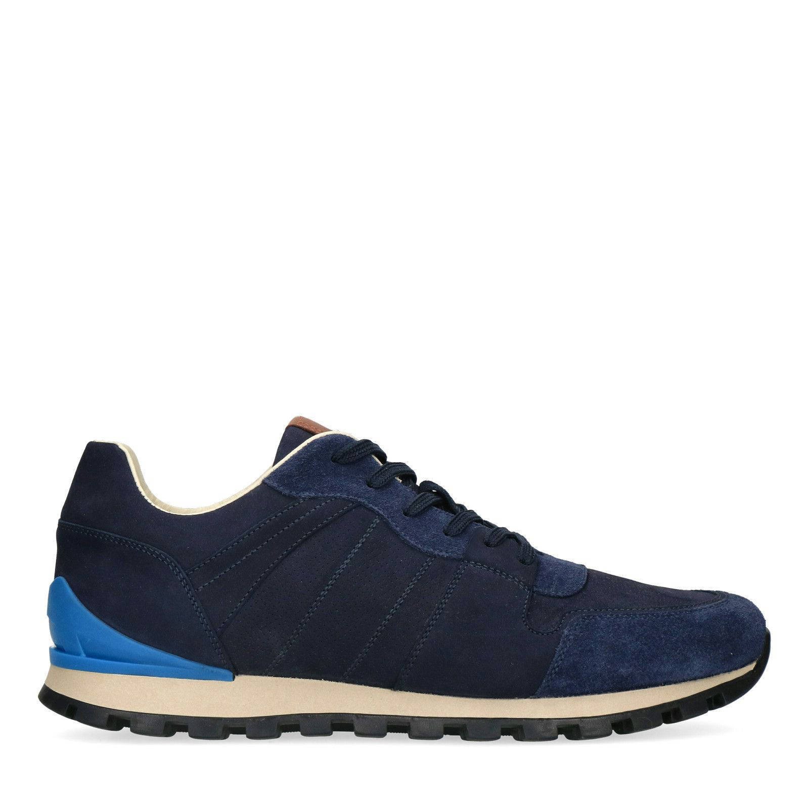 No Stress suede sneakers blauw Union River