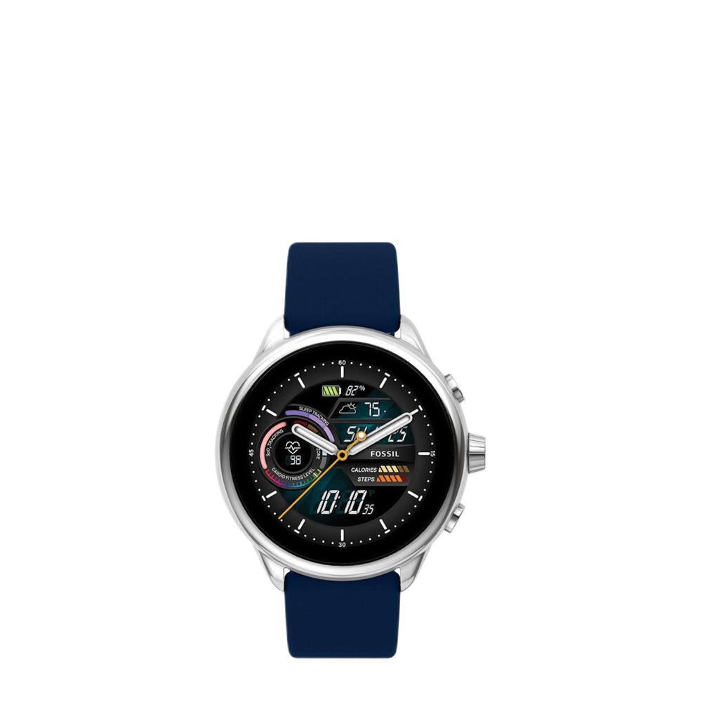 Fossil  Gen 6 Display Smartwatch Wellness Edition FTW4070 donkerblauw