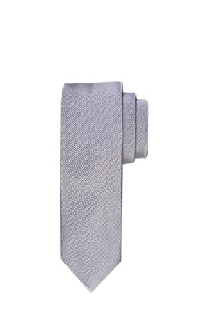 zijden stropdas grijs