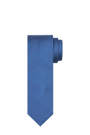 zijden stropdas blauw