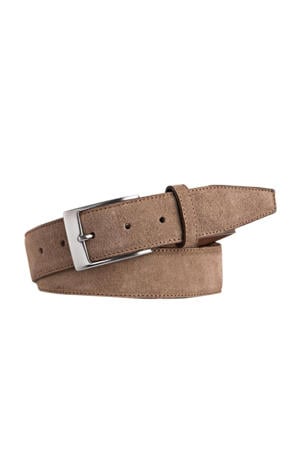 leren riem taupe