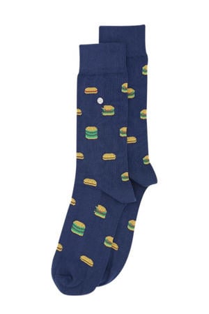sokken Burgers donkerblauw