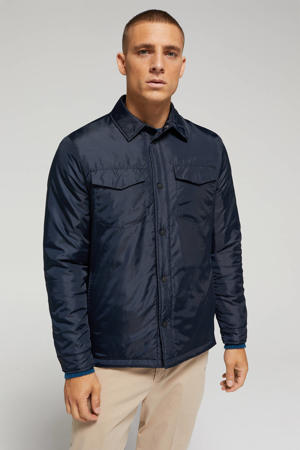 regular fit overshirt blauw