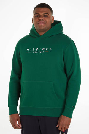 hoodie Plus Size met biologisch katoen l4o prep green