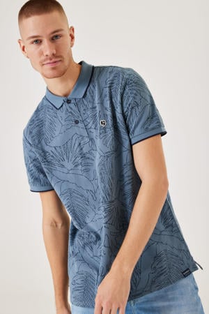 polo met all over print stone blue