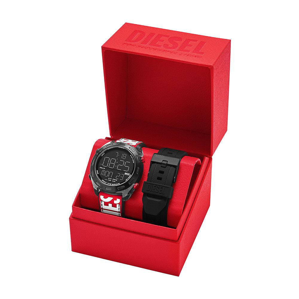 Diesel discount horloge rood