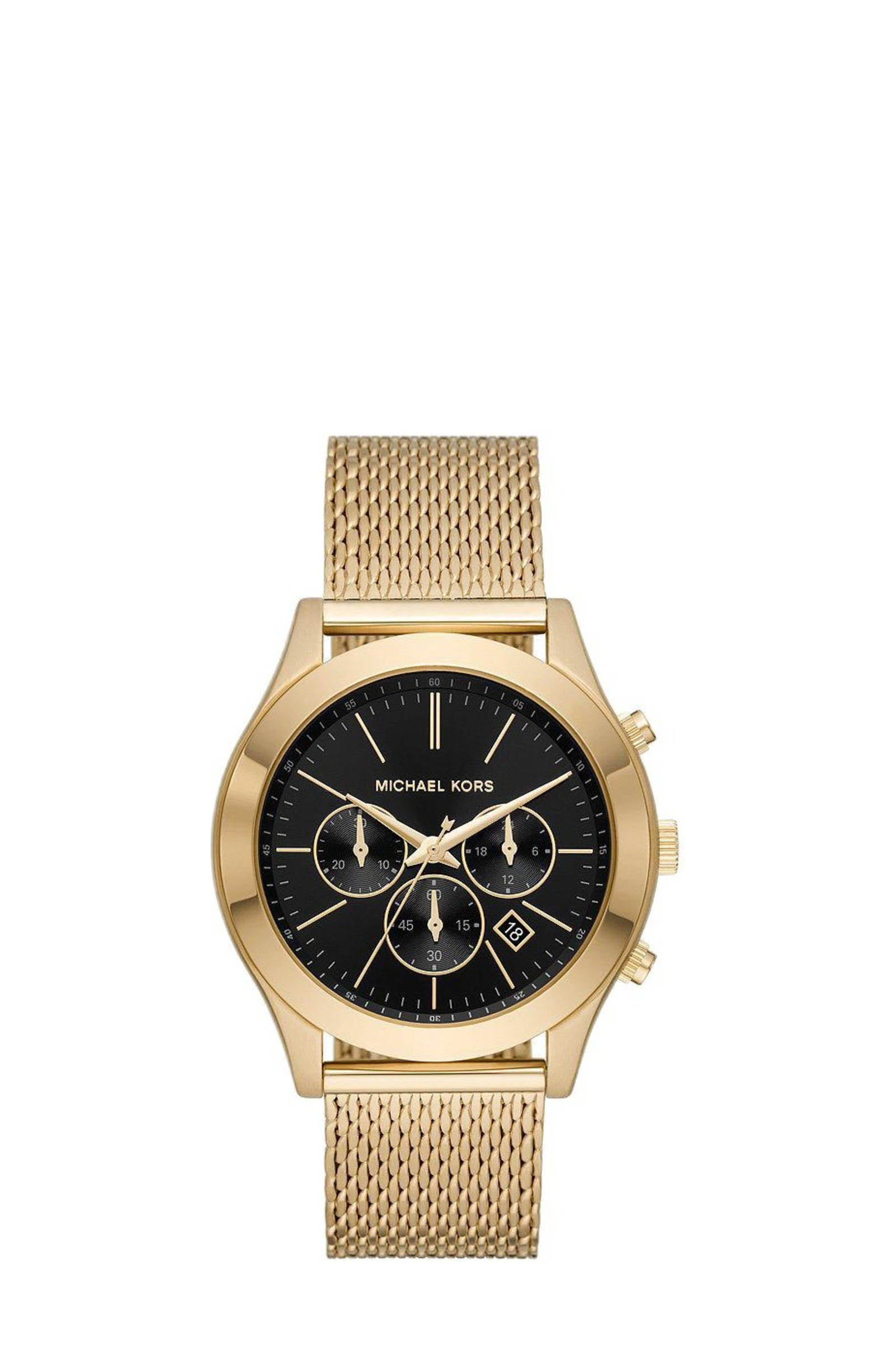 Michael Kors horloge MK9057 Slim Runway goudkleurig Union River