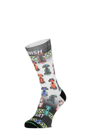 sokken Zandvoort grijs/multi
