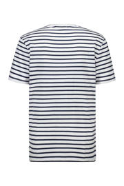 thumbnail: America Today gestreept regular fit T-shirt white/blue