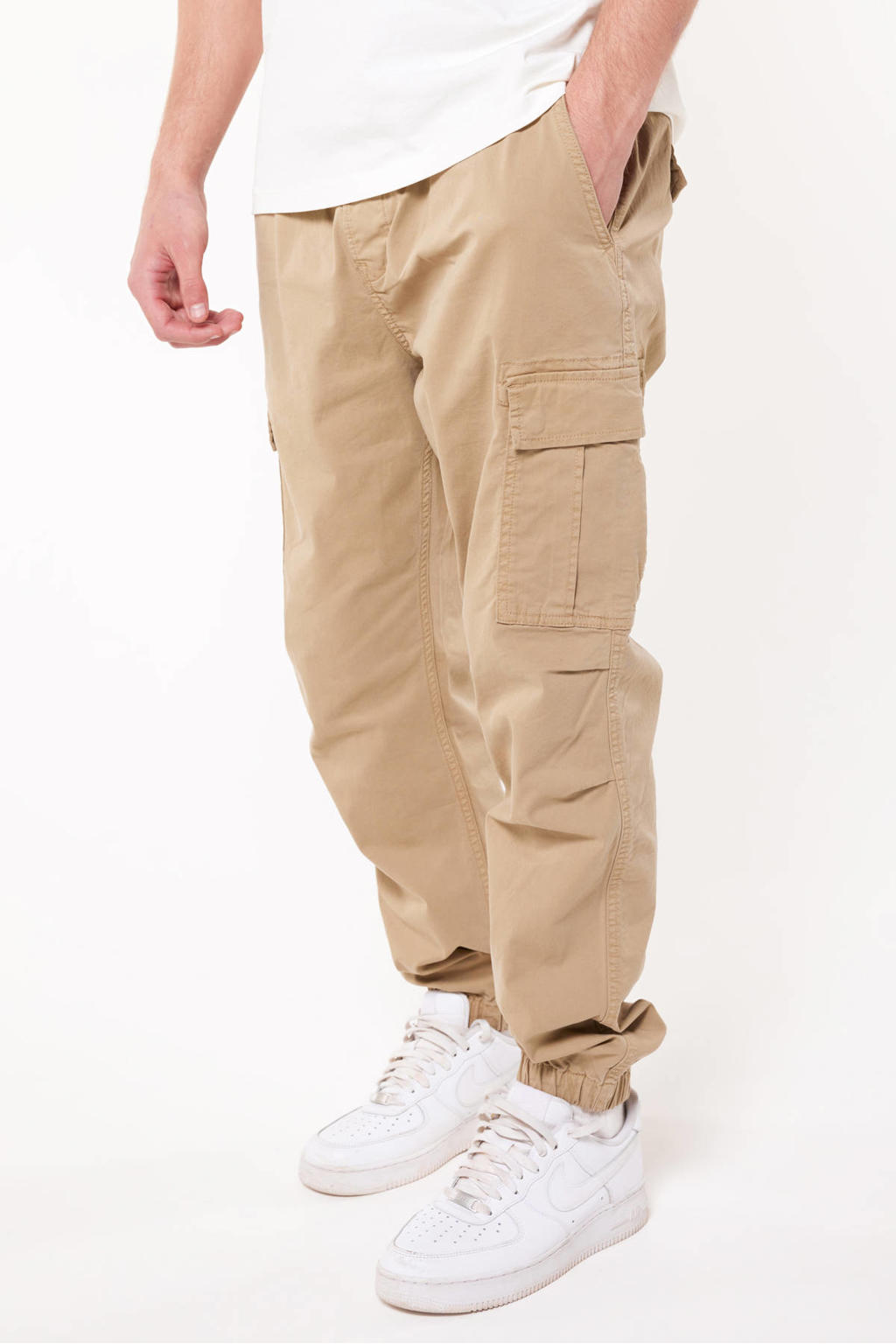 America Today regular fit cargo broek Pharrell Khaki