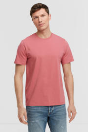 thumbnail: Rode heren anytime T-shirt van katoen met effen, korte mouwen en ronde hals