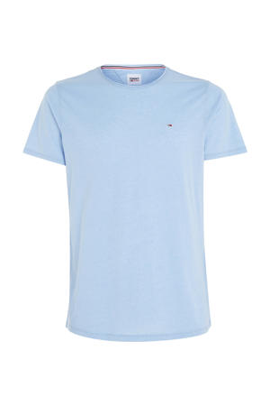 gemêleerd slim fit T-shirt Jaspe met biologisch katoen pearly blue