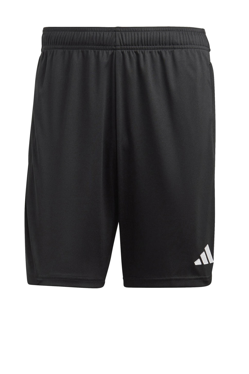 Zwart en witte heren adidas Performance Senior sportshort Tiro 23 van polyester met elastische tailleband met koord