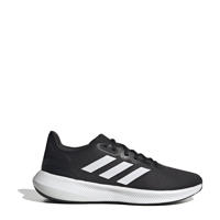 thumbnail: Zwart en witte heren adidas Performance Runfalcon 3.0 hardloopschoenen van mesh/voering: mesh/voetbed: eva met veters