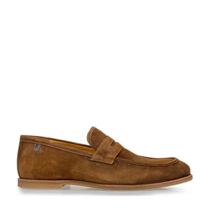 De Kruimer 01.00  suede loafers cognac