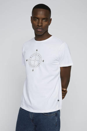T-shirt MAjermane met printopdruk white