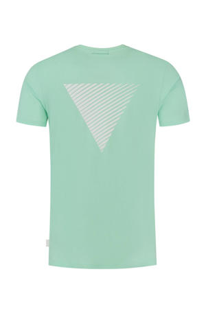 regular fit T-shirt van biologisch katoen mint