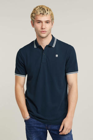 slim fit polo Dunda blauw