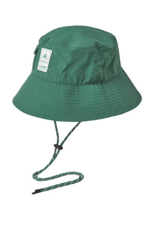 bucket hat JACSEA met logo groen