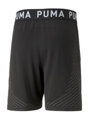 thumbnail: Zwarte heren Puma sportshort van polyester met regular fit, regular waist, elastische tailleband en logo dessin
