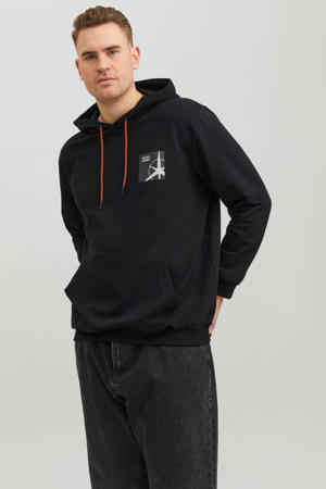 hoodie JCOFILO Plus Size met logo zwart