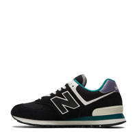 thumbnail: New Balance 574  sneakers zwart/wit/lila