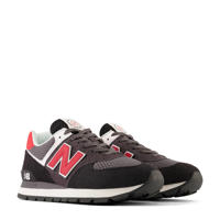 thumbnail: New Balance 574  sneakers zwart/rood/grijs