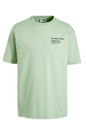 T-shirt Branding van biologisch katoen grey mint