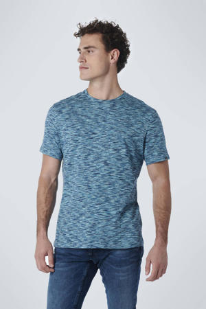 T-shirt met all over print light aqua