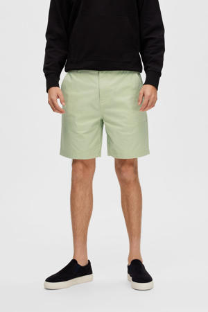 regular fit short met biologisch katoen lint