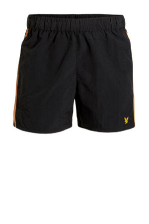 zwemshort zwart/oranje
