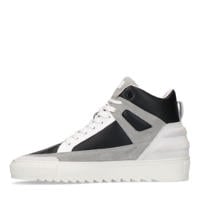 thumbnail: Sacha   leren sneakers zwart/wit/grijs