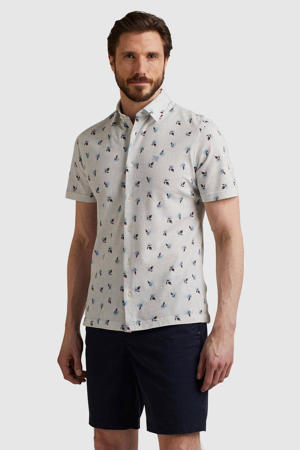 regular fit overhemd met all over print wit