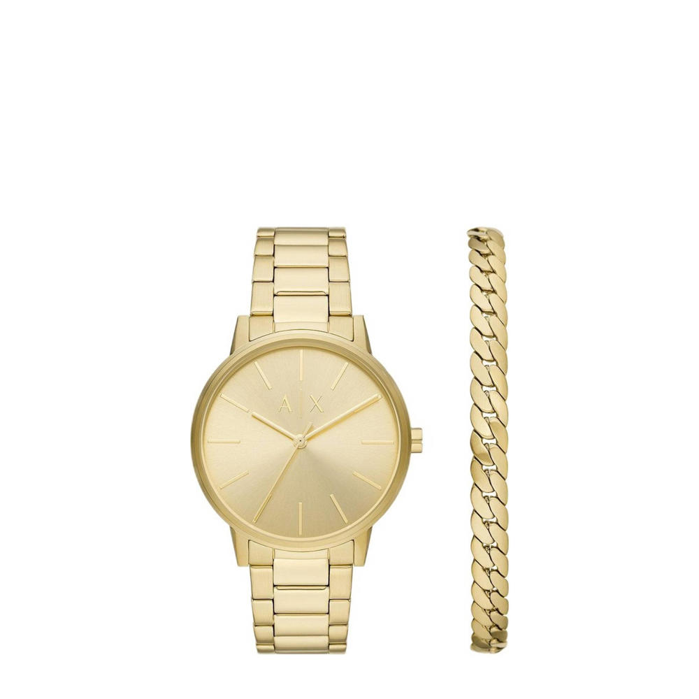 Armani Exchange horloge AX7144SET goudkleurig