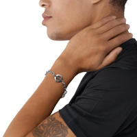 thumbnail: Armani Exchange armband AXG0103040 Classic zilverkleurig