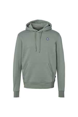 hoodie met biologisch katoen petrol