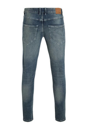 slim fit jeans RRStockholm Destroy met slijtage mucho blue