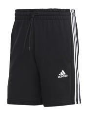 thumbnail: Zwarte heren adidas Sportswear short met regular fit, elastische tailleband met koord en effen