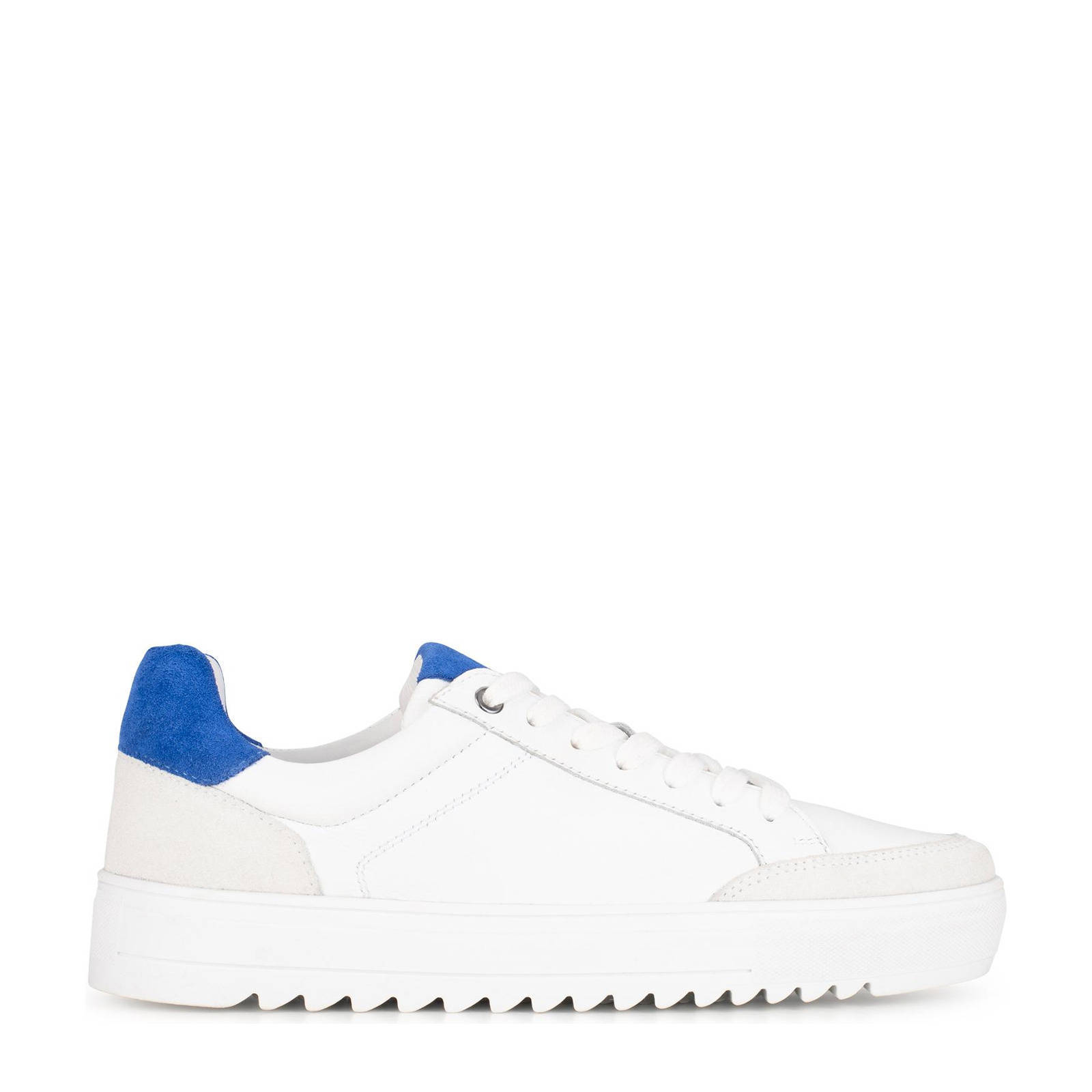 Blauwe leren sneakers online heren